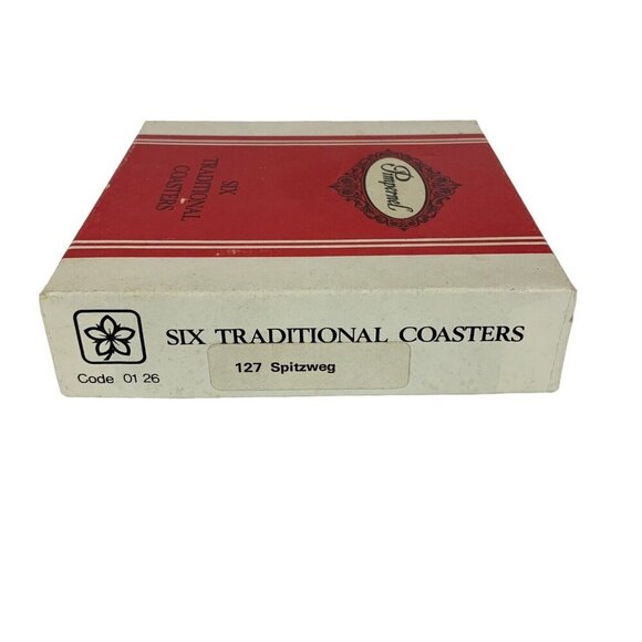 Pimpernel Coasters Carl Spitzweg Fine Art Cork Back Set Of 6 Made In England - Picture 10 of 11